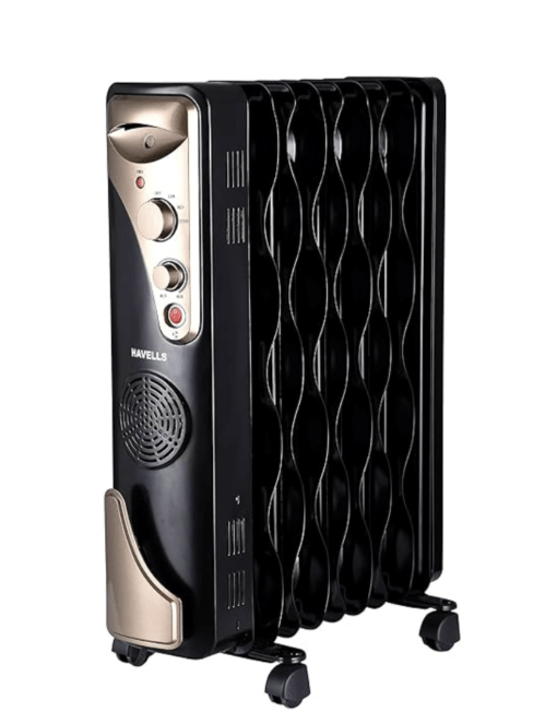 Havells OFR 9 Wave Fin with PTC 2400 Watts Fan Heater (Black)